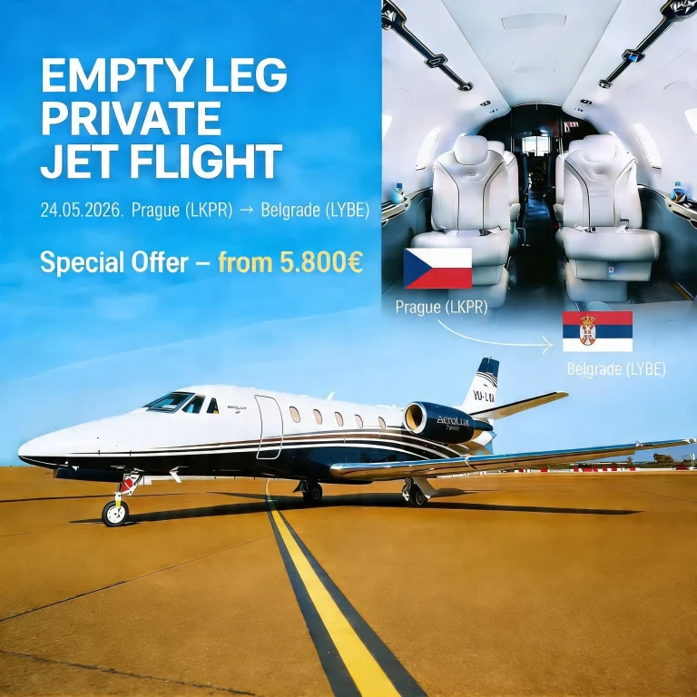 Prague (LKPR) → Belgrade (LYBE)