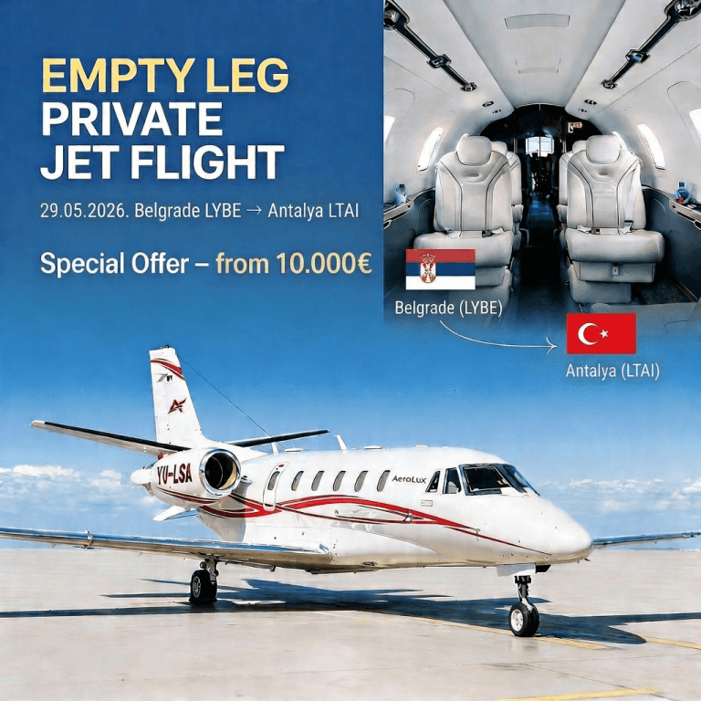 Belgrade	LYBE → Antalya LTAI